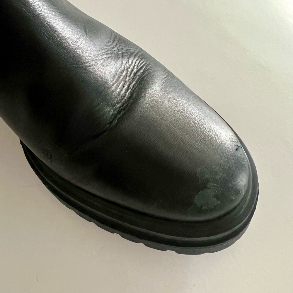 Ba&sh Leather Chelsea Boots in Black Size 37 - Picture 7 of 7